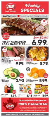 IGA flyer (valid until 12-11)