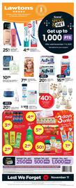 Lawtons Drugs flyer Page 1