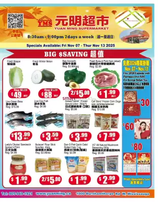Yuan Ming Supermarket flyer (valid until 12-11)