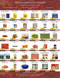 Fresh Grocery Depot flyer Page 1
