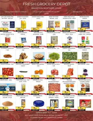 Fresh Grocery Depot flyer (valid until 12-11)