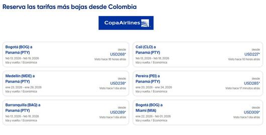 Catálogo Copa Airlines Página 1