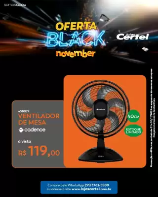 Folheto Lojas Certel (válido até 30-11)