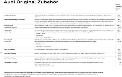 Audi Prospekt Seite 138