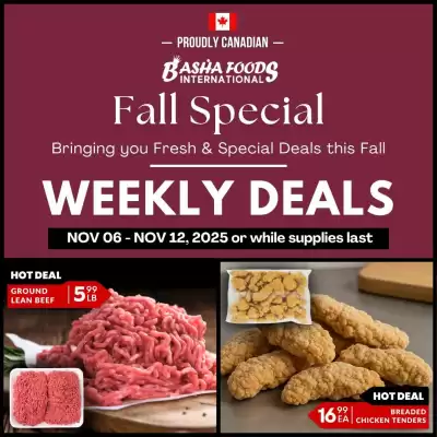 Basha Foods flyer (valid until 12-11)