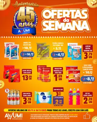 Folheto Ayumi Supermercados (válido até 10-11)