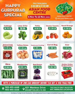 Asian Food Centre flyer (valid until 12-11)