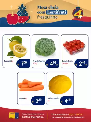 Catálogo Quartetto Supermercados (válido até 9-11)