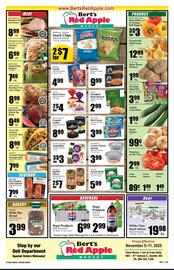 Bert's Red Apple weekly ad week 45 Page 1