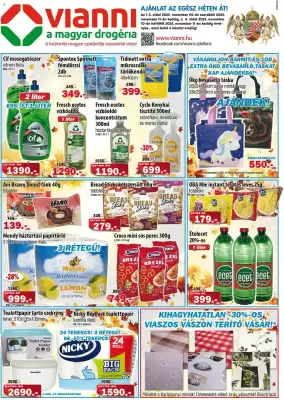 Vianni Drogéria akciós újság (érvényes eddig: 11-11)