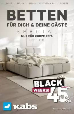 Kabs Polsterwelt Prospekt (gültig bis 13-11)