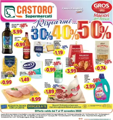 Volantino Il Castoro Supermercati (valido fino al 17-11)