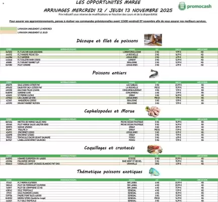Catalogue Promocash (valable jusqu'au 13-11)