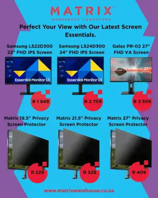 Matrix Warehouse catalogue (valid until 12-11)