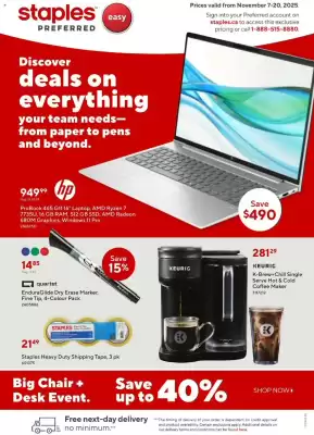 Staples flyer