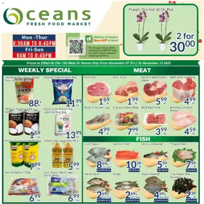 Oceans Fresh Food Market flyer (valid until 13-11)