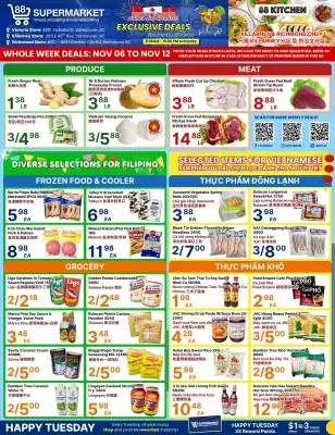 88 Supermarket flyer (valid until 12-11)