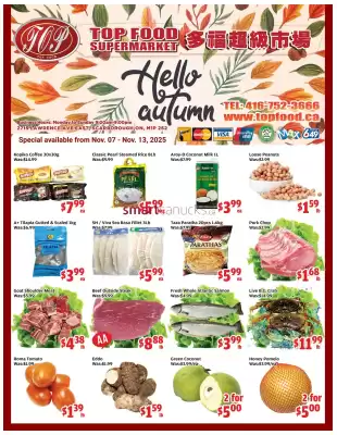 Top Food Supermarket flyer (valid until 12-11)