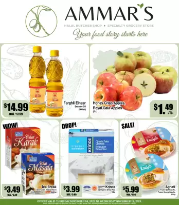 Ammar's Halal Meats flyer (valid until 12-11)