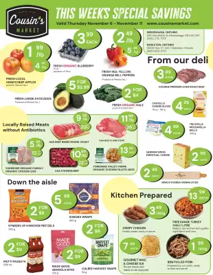 Cousin's Market flyer (valid until 12-11)