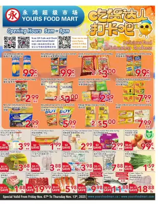 Yours Food Mart flyer (valid until 12-11)