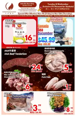 United Supermarket flyer (valid until 13-11)