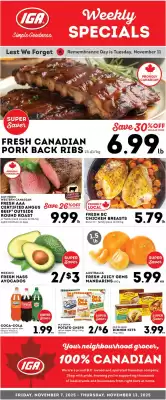 Market Place IGA flyer (valid until 11-11)