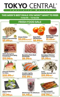 Tokyo Central Specialty Market weekly ad (valid until 12-11)