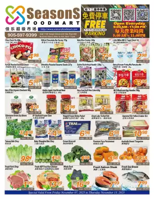 Seasons Foodmart flyer (valid until 13-11)
