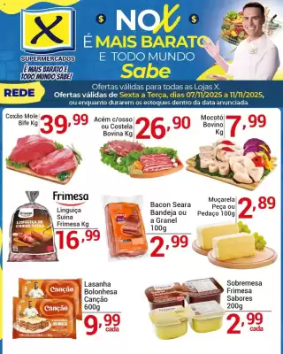 Folheto X Supermercados (válido até 12-11)