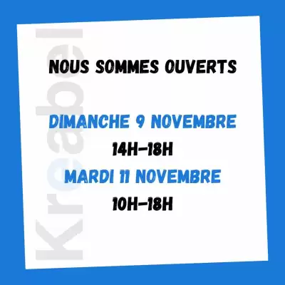 Catalogue KREABEL (valable jusqu'au 11-11)