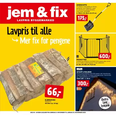 Jem & fix kundeavis (gyldig til 15-11)