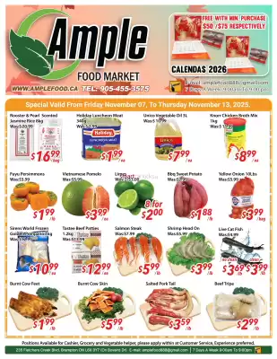 Ample Food Market flyer (valid until 13-11)