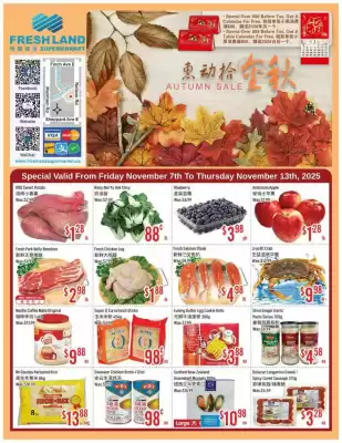 FreshLand Supermarket flyer (valid until 13-11)