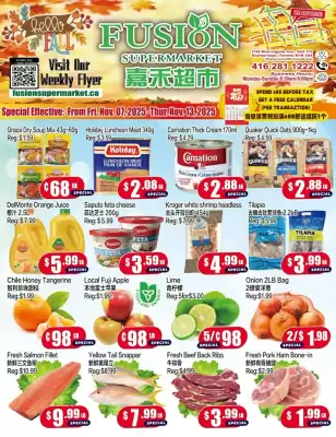 Fusion Supermarket flyer (valid until 13-11)