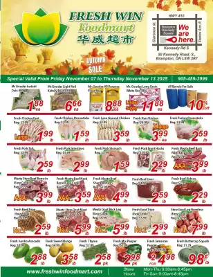 Fresh Win Foodmart flyer (valid until 13-11)