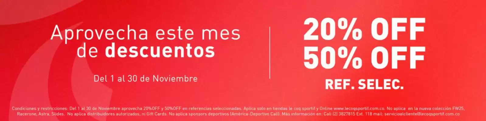 Catálogo Le Coq Sportif (válido hasta 30-11)