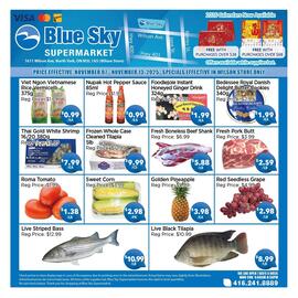 Blue Sky Supermarket flyer week 45 Page 1