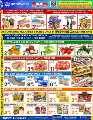 88 Supermarket flyer (valid until 13-11)