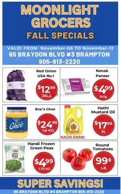 Moonlight Grocers flyer (valid until 13-11)