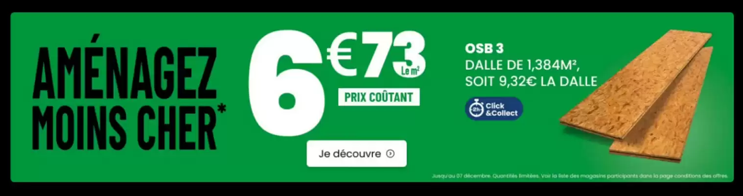 Catalogue Bricomarché (valable jusqu'au 7-12)