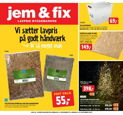 Jem & fix tilbudsavis (gælder indtil 15-11)