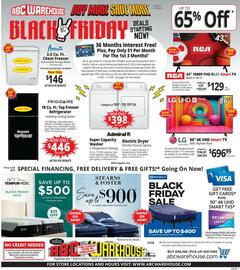 ABC Warehouse weekly ad week 46 Page 1