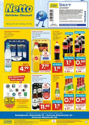 Netto Getränke Discount Prospekt (gültig bis 15-11)