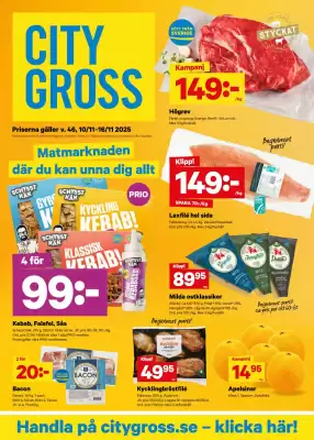 City Gross reklamblad