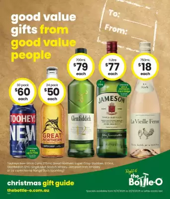 The Bottle O catalogue (valid until 23-11)