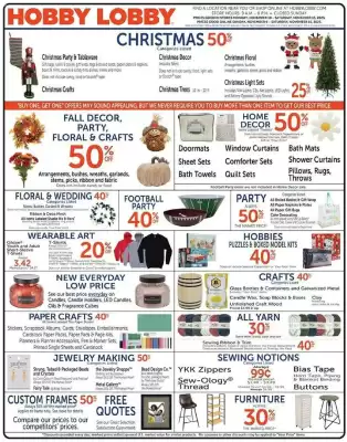 Hobby Lobby weekly ad (valid until 15-11)