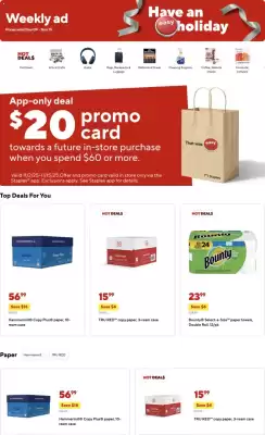 Staples weekly ad (valid until 15-11)