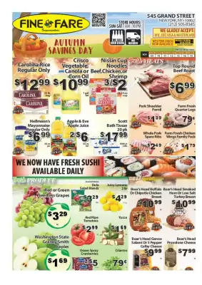 Fine Fare circular (valid until 15-11)