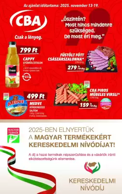 CBA akciós újság (érvényes eddig: 19-11)